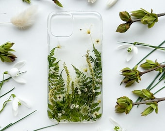 Spring Forest Phone Case, Handmade Phone Case, Real Flowers Phone Cover for Samsung Galaxy iPhone Huawei Xiaomi Google Pixel Sony Xperia