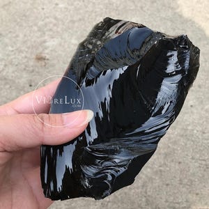 XL Raw Obsidian Stone Healing Crystals High Grade A Quality Rough Obsidian Crystal Obsidian Rough Stones Meditation Aura Cleanse Home Decor