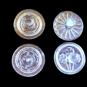 Cookie Molds Set 4 The Added Touch Glass Glass Cookie Molds Vintage Original Box