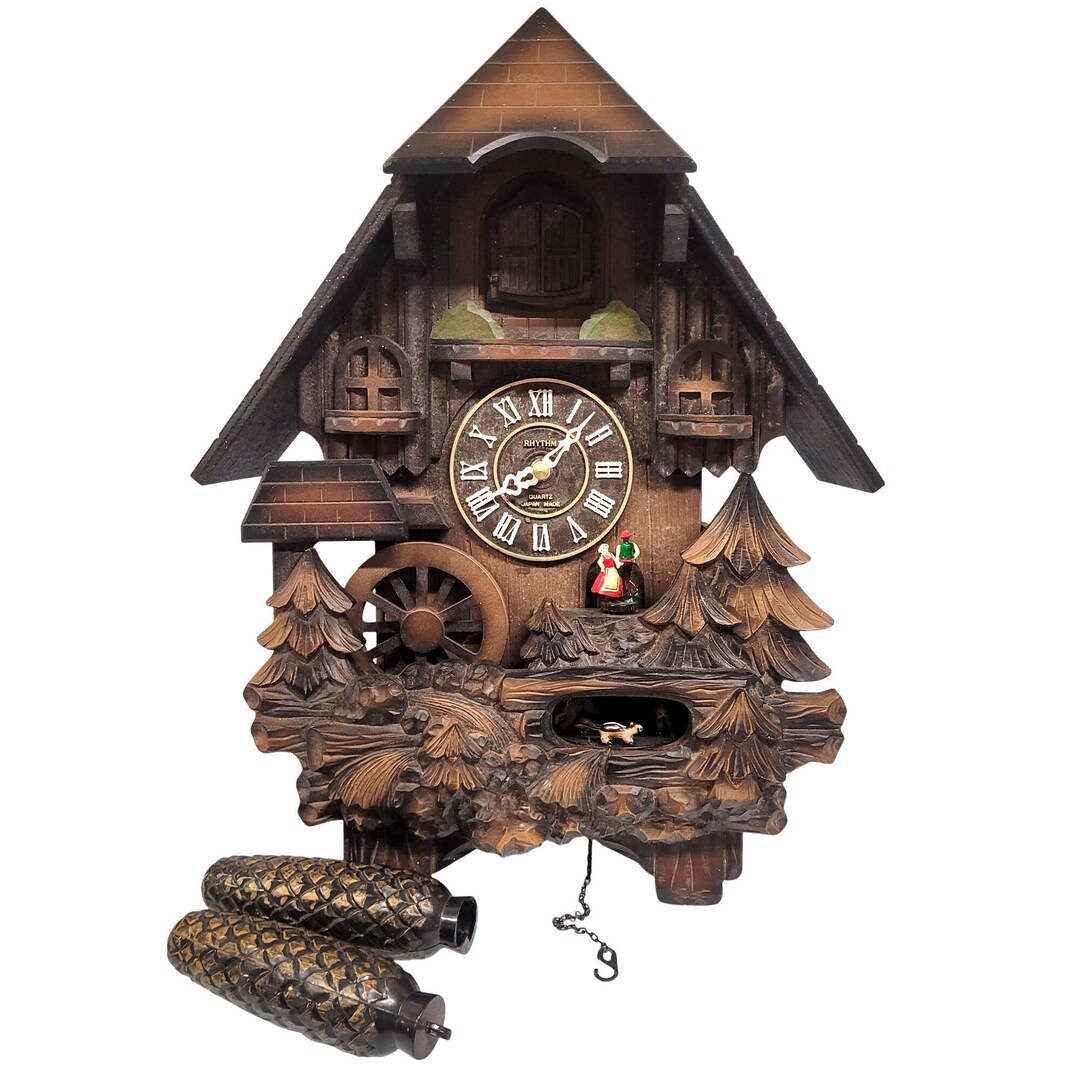 Buy Rhythm Quartz Cuckoo Clock for Parts Only Made in Japan Not