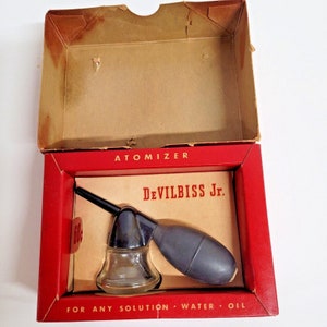 Devilbiss Jr Vintage Atomizer No 182 Collectable with Box Instructions