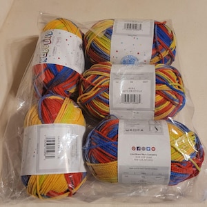 Lion Brand Rebound Yarn Jack 506 Lot 5 Nylon Washable 175 Yards 3.5 Oz