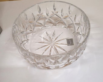 Gorham 1831 Lady Anne 9 in Salad Bowl Lead Crystal Made in Germany New