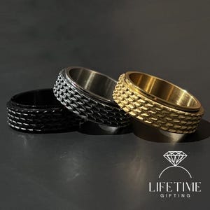 Dragon Scale Spinner Ring | Fidget Dragon Skin Ring | Gift for Men | Stress Relief Ring | Dragon Jewelry | Fantasy Ring | Christmas Gift