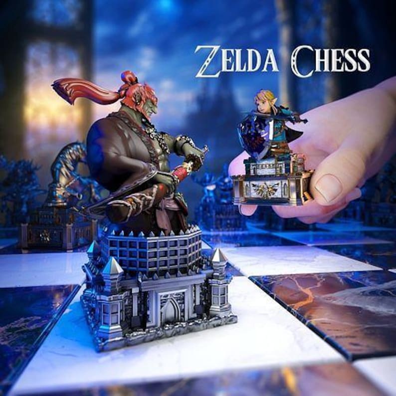 Legend of Zelda 3D Chess Model – Printable STL File – Digital Download ...