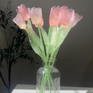 3D-penntulpanmönster, utskrivbar blommall, DIY-hantverkshandledning (digital nedladdning)