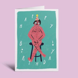 Birthday Suit - Greeting Card – Kunstdruck 15x10cm
