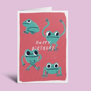 Hoppy Geburtstagsgruß - Grußkarte – 15x10cm Kunstdruck