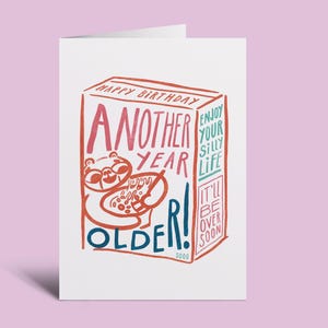Ein weiteres Jahr - Happy Birthday - Grußkarte – 15x10cm Kunstdruck