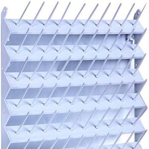Deluxe 60 Spook Cone Thread Stand, Sewing Thread Organizer, Thread Rack Wall Mount, Embroidery Machine Supplies, Thread Supply Caddy