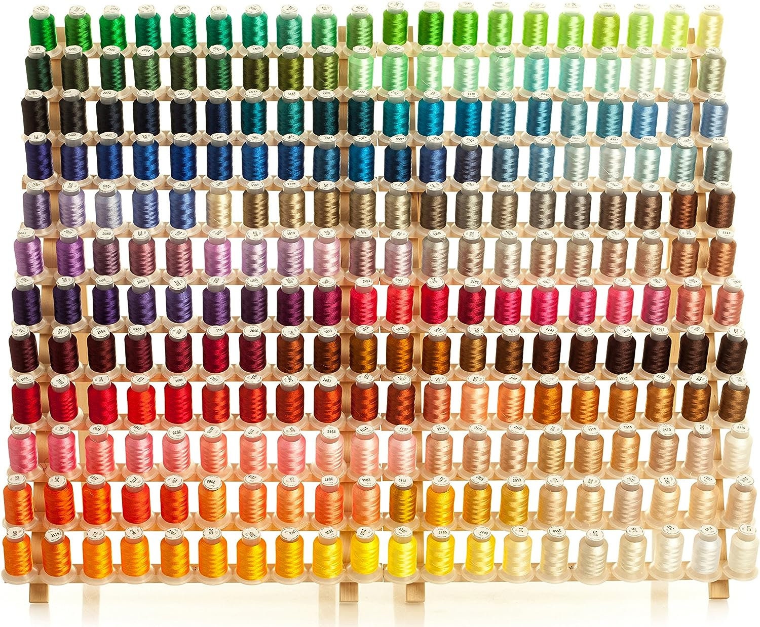 Paper Bundle Thread Embroidery Machine Thread, 260 Thread Spools, Polyester Embroidery ...