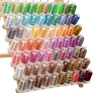 70 Spools Variegated Embroidery Machine Thread