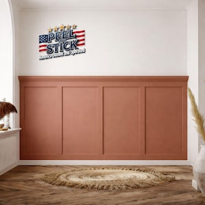 Lambrisering panelen muurlijst, afpelbare plank en lat, voorgesneden lijst, decoratieve accentmuurpanelen