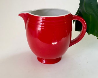 Hall's Superior Chinese Red Sani Grid Small Pitcher
