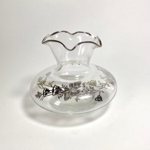 Flanders Poppy Fluted-Edge Glass Vase