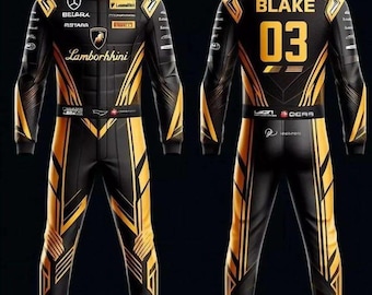 Hand Made Go Kart Racing Suit CIK/FIA Level 2 standard Customize Race Suit In All Sizes with option to add own logos + Free Shipping
