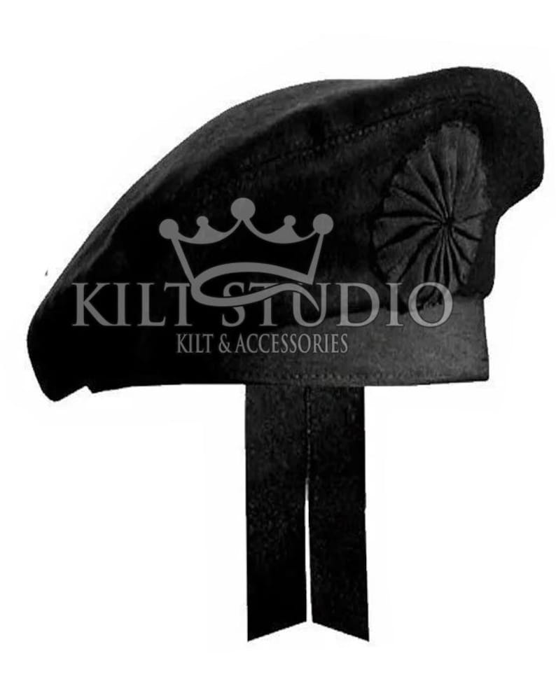 Irish Caubeen Beret Hat - Balmoral Cap French Beret Glengarry Bonnet ...