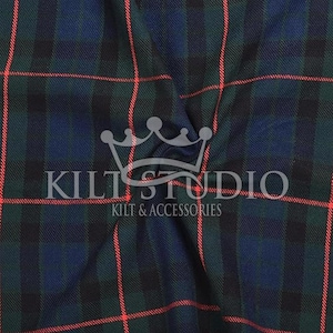 Gunn Tartan Fabric - 13Oz To 16Oz Acrylic Scottish Tartan - Machine Washable - Running Yards - 54 Inches Width - Upholstery Fabric