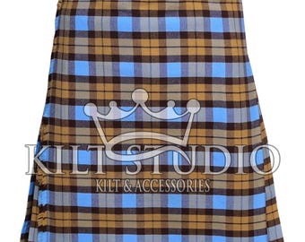 OUTLANDER Tartan Scottish 8 Yard Kilt - Traditional Highlander Kilt - For Men's - 16Oz Tartan - Premium Handmade Custom Tartan Kilt