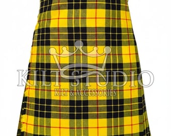 Scottish Handmade MacLeod of Lewis Tartan 8 Yard Kilt - Traditional Highlander Kilt -  Men's Tartan Kilt  - 13Oz To 16Oz Tartan Kilt