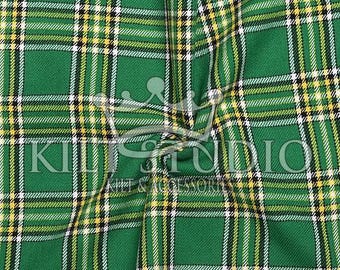 Irish Tartan Fabric - 13Oz To 16Oz Acrylic Scottish Tartan - Machine Washable - Running Yards - 54 Inches Width - Upholstery Fabric