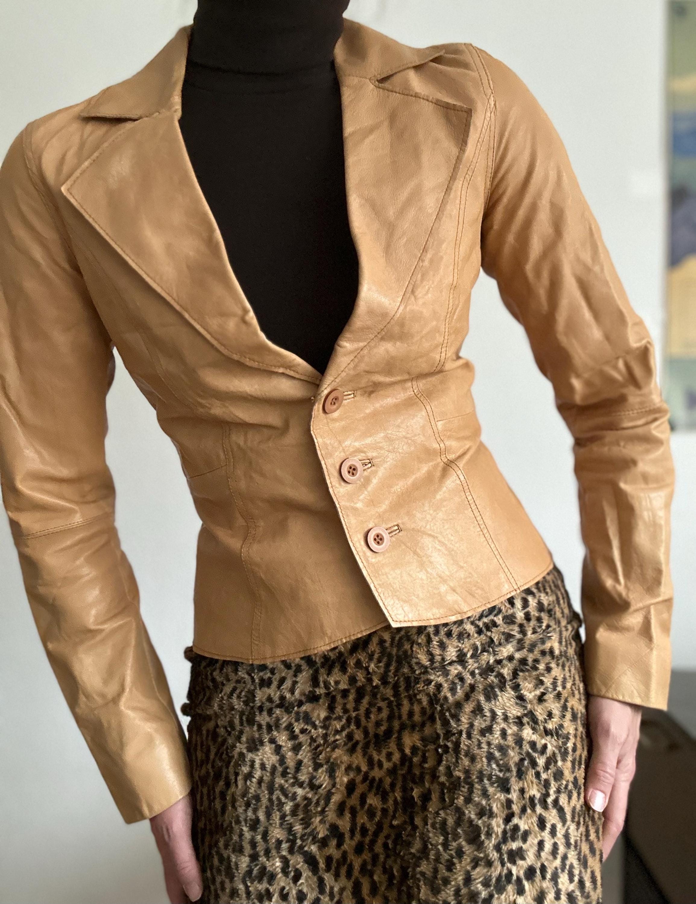 Early 2000s Leather Jacket - Etsy