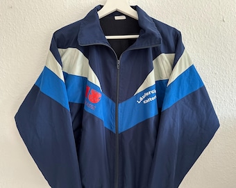 Vintage LOTTO Track Jacket Size M Authentic Sport Windbreaker 90s
