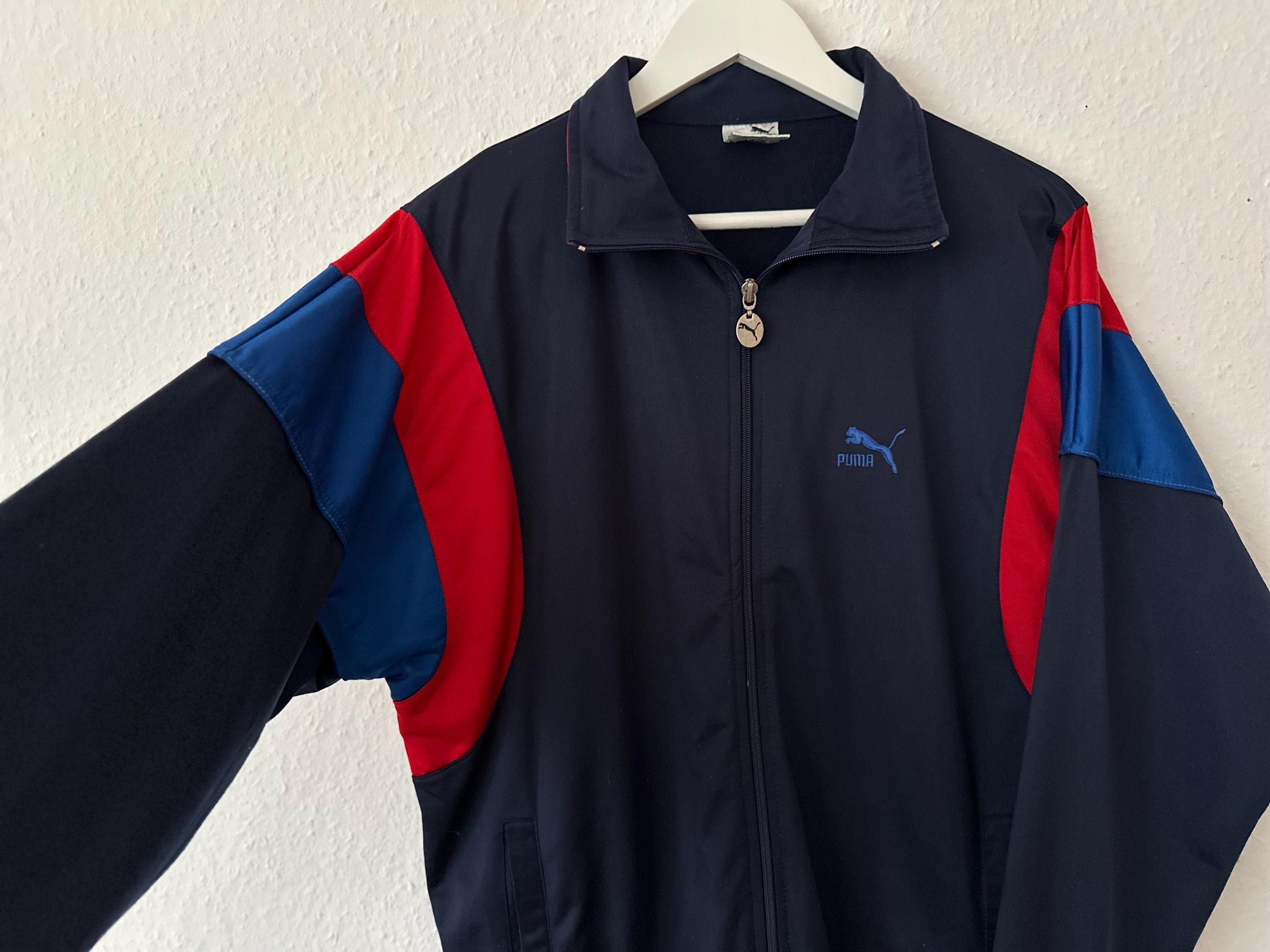 vintage PUMA トラックジャケット Vintage Puma Jacket Men Large Men's Track Jacket Large Rare
