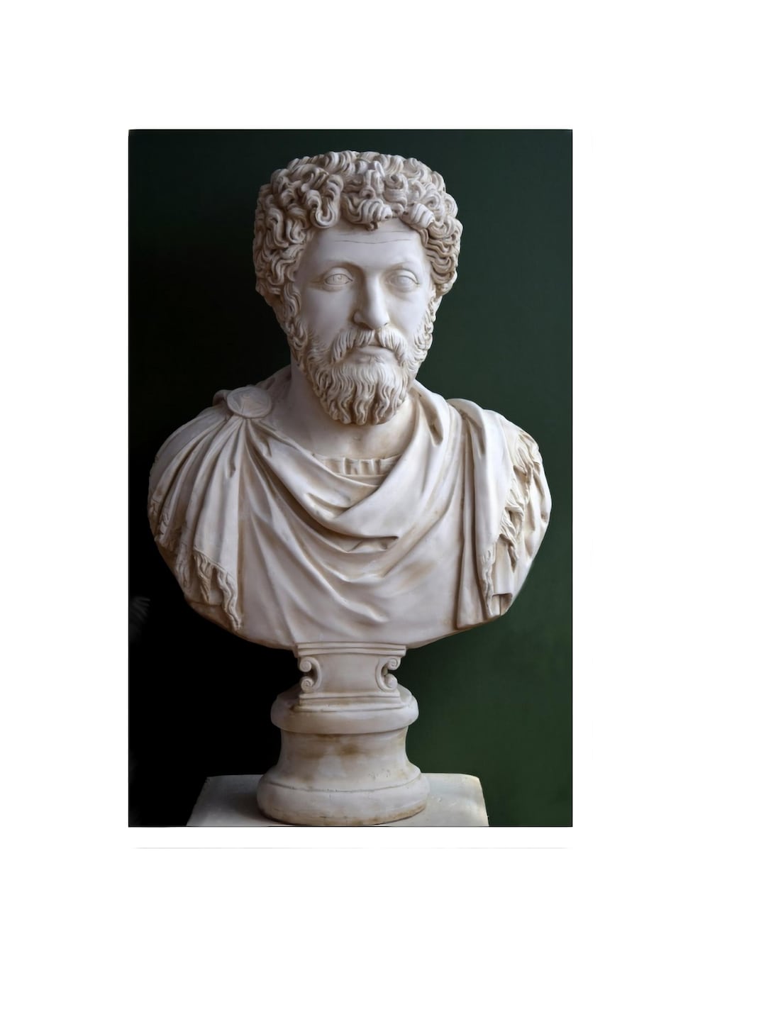 Marcus Aurelius Marble Bust Statue, Ultra Realistic Roman Emperor ...