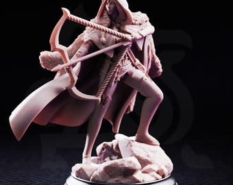 The Crimson Hood – Brigand of the Woods | Fantasy D&D Miniature | Hero, Villain or NPC, Resin Model