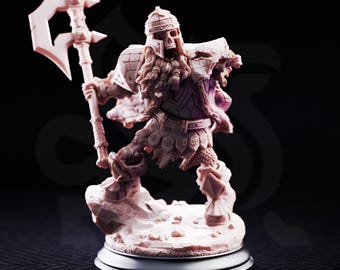 Hook – Undead Dwarven Brother | Fantasy D&D Miniature | Hero, Villain or NPC, Resin Model