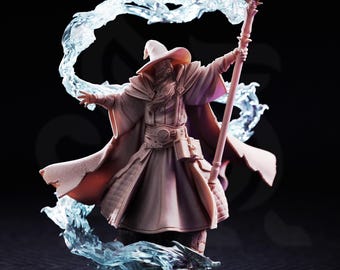 Merlin of Monmouth – Elder Wizard | Fantasy D&D Miniature | Hero, Villain or NPC, Resin Model