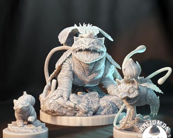 Kaijumon – Bulbasaur, Ivysaur & Venusaur | 3D Resin Printed Figures