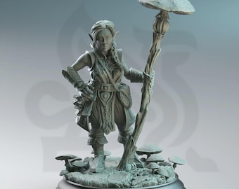 Cordelia the Homestead Hermit – Halfling Druid | Fantasy D&D Miniature | Hero, Villain or NPC, Resin Model