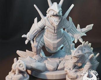 Kaijumon Aron, Lairon & Aggron – Ironclad Behemoths | 3D Resin Printed Figures