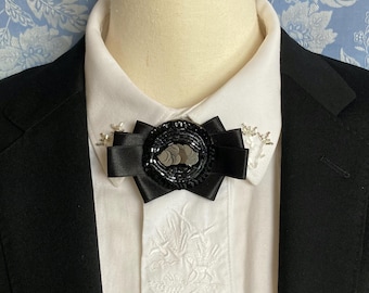 Hand Embroidered Statement Choker - One of a Kind Art Collar Necklace