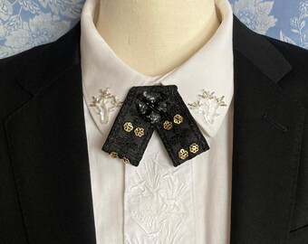 Hand Embroidered Statement Choker - One of a Kind Art Collar Necklace