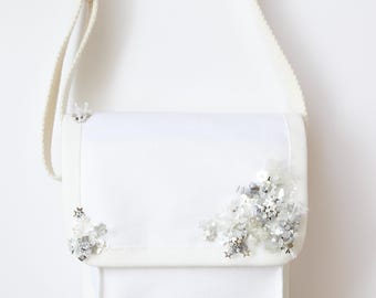 Embroidered Mini Shoulder Bag – One of a Kind Military Inspired Statement Bag | Coral Form