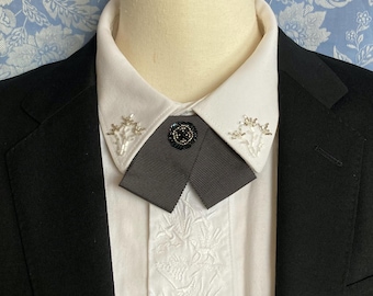 Hand Embroidered Statement Choker - One of a Kind Art Collar Necklace