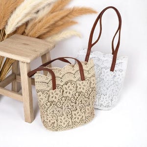 Stilvolle Damen Umhängetasche - Handtasche aus Leder & Canvas, Luxus Crossbody Geldbörse für jeden Tag lässige Mode-Looks