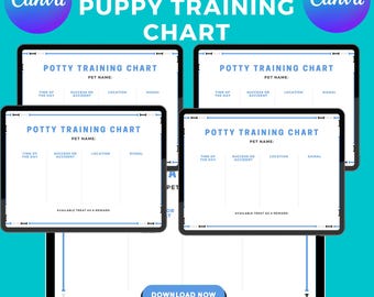 Potty training chart, potty training editable, Puppy Potty Training, Puppy Potty Training Schedule, , Puppy digital downloads