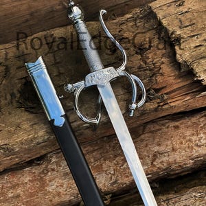 Legendry Zorro Sword, Zorro Rapier sword, Customized Cosplay sword, Replica Sword, Wall Hanging sword, Historical sword with scabbard