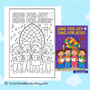 Sunday School Coloring Pages | Printable Christian Coloring Pages | Kids Bible Coloring | Religious Coloring | Kids Church Activities | VBS image 2