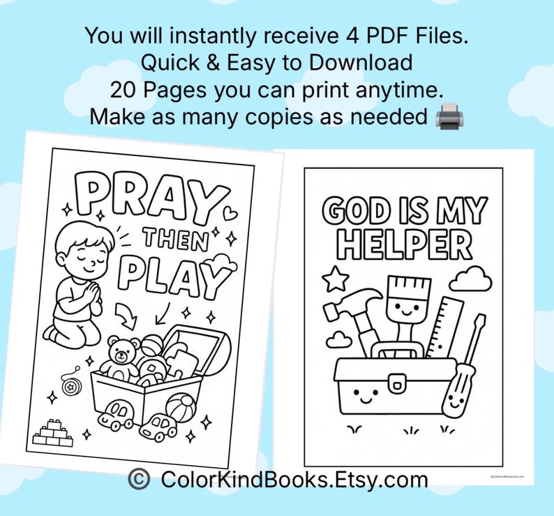 Sunday School Coloring Pages | Printable Christian Coloring Pages | Kids Bible Coloring | Religious Coloring | Kids Church Activities | VBS image 8