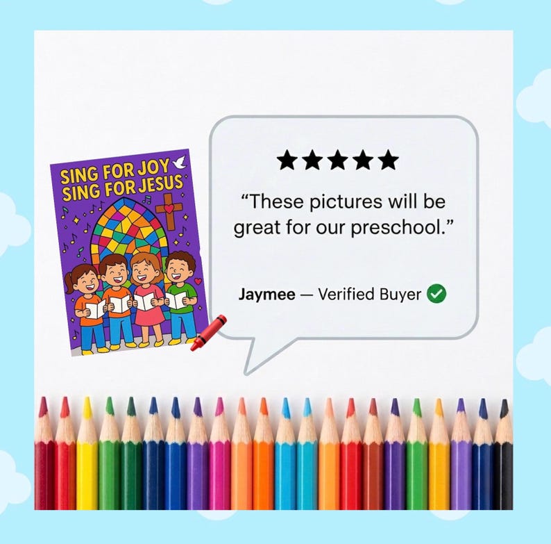 Sunday School Coloring Pages | Printable Christian Coloring Pages | Kids Bible Coloring | Religious Coloring | Kids Church Activities | VBS image 12