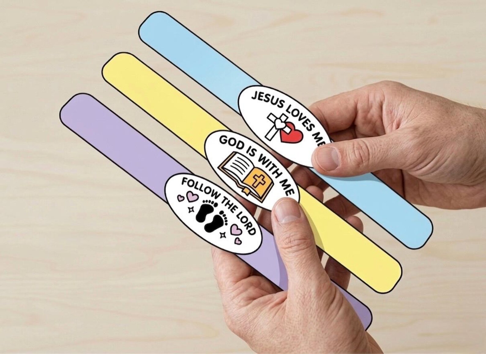 Jesus Printable Paper Bracelets | Kids Bible Craft | Faith Based ...