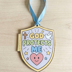 Shield of Faith Craft, Printable Bible Craft for Kids, Sunday School, Christian Kids Activity, Armor of God Coloring, Ephesians 6:16, VBS image 2