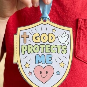 Shield of Faith Craft, Printable Bible Craft for Kids, Sunday School, Christian Kids Activity, Armor of God Coloring, Ephesians 6:16, VBS image 10