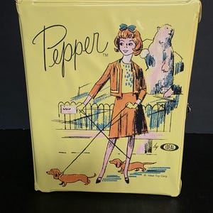 Vintage 1960s Ideal Toys Tammy Family Sister Pepper Doll Carrying Case