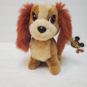 Vintage 1990s Disney Mousketoys “LADY” from ‘Lady and the Tramp’ plush dog